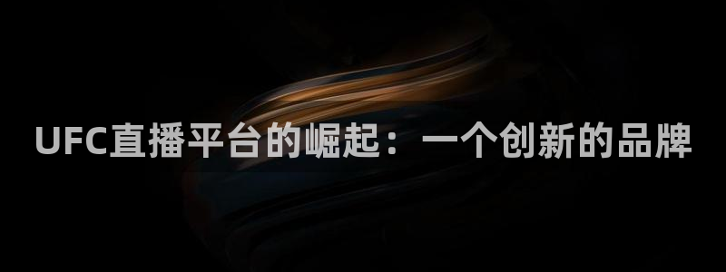 袋鼠体育直播看球：UFC直播平台的崛起：一个创新的品牌